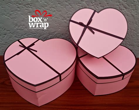 large heart shaped boxes